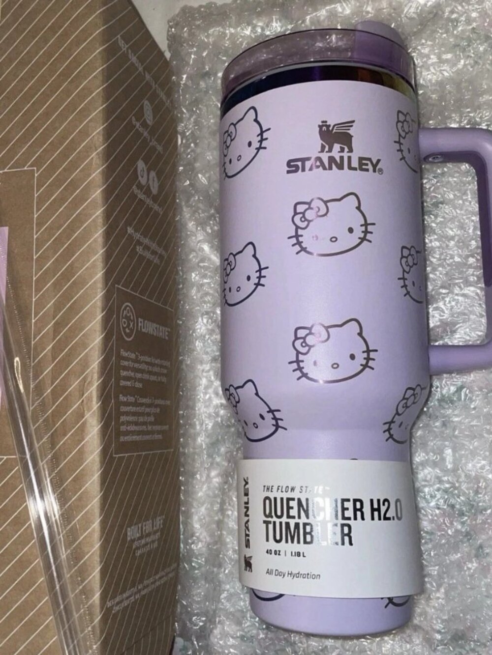 Hello Kitty Cup Flowstate Tumbler - 40oz - Purple Limited Edition-